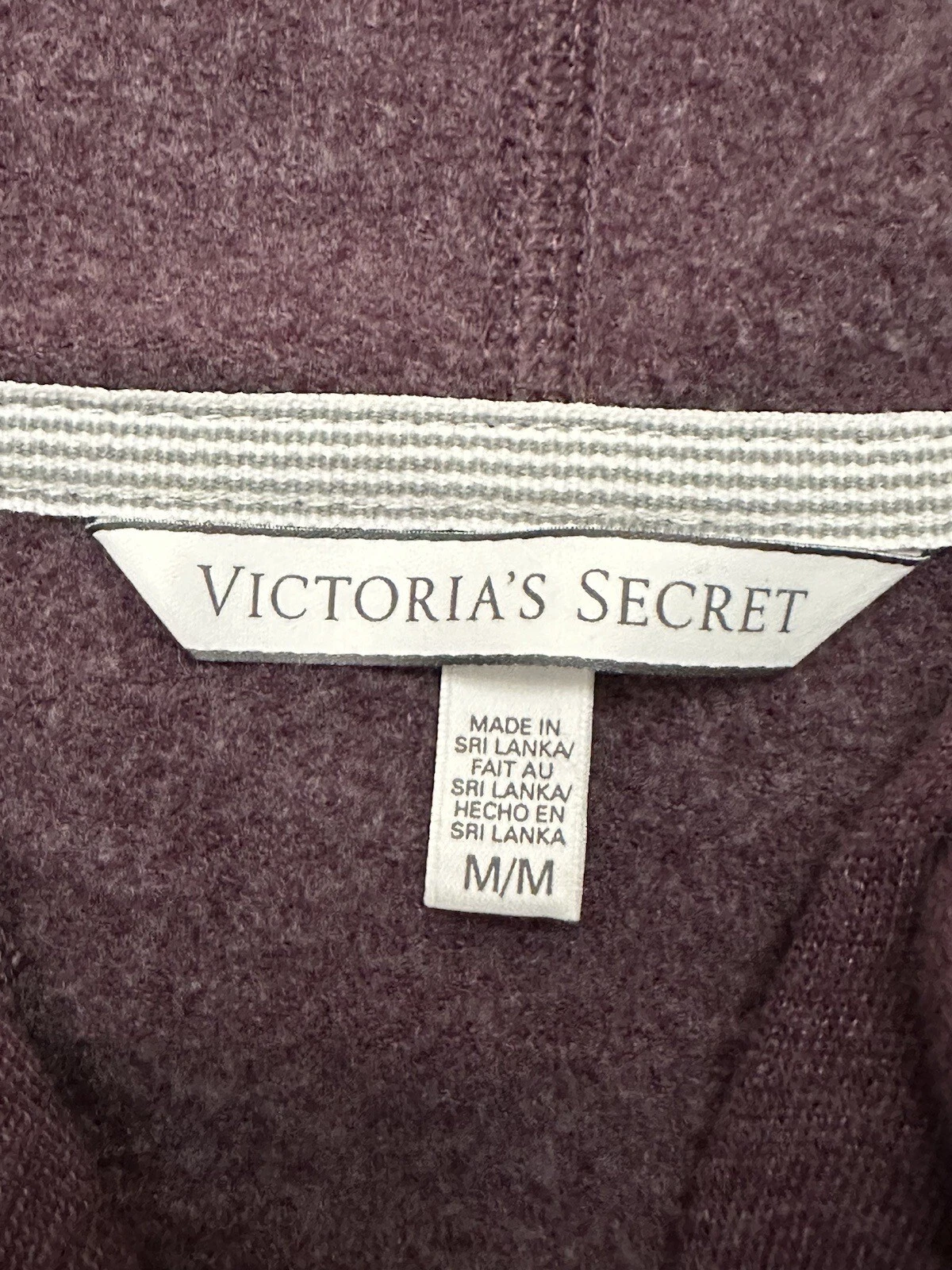 UNDERCOVER Felpa con cappuccio Victoria's Secret cerniera completa • ali d'angelo marrone • felpa donna taglia M