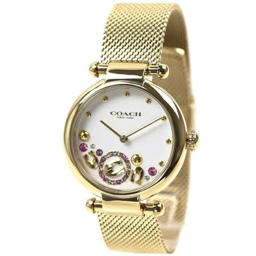 [Coach] Orologio CARY Bracciale Maglia Rotonda Oro 14504003