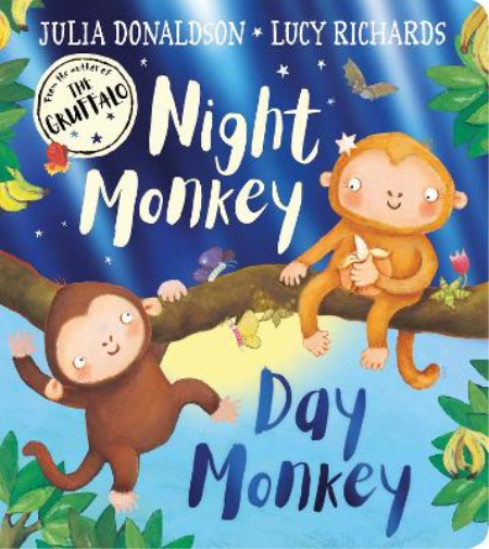 Julia Donaldson Night Monkey, Day Monkey (Libro di cartone)
