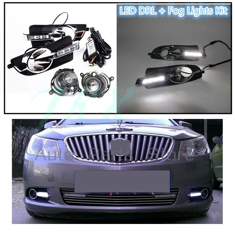 Luz antiniebla de conducción diurna LED DRL apta para Buick Lacrosse 2010-13 Foto 2 de 4