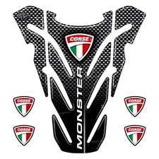 Adesivo 3D compatibile con Serbatoio Ducati MONSTER 696 796 1100 TANK PAD