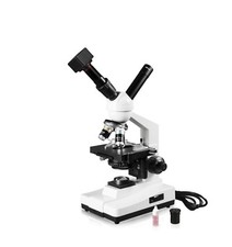 Dual View Compound Microscope, 5.0MP Digital Eyepiece Camera