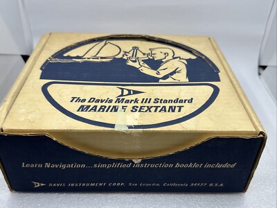 美品 Davis Master Sextant Mark3 六分儀ケース説明書付 The Davis Mark 3 Standard III Marine Sextant Lifeboat Navigation
