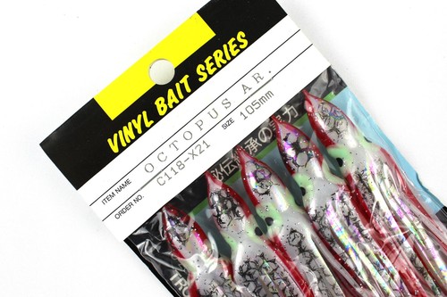 YO-ZURI Octopus Ar. C118-X21 - 105 mm - Size 3.5 - Conf. da 5 Polipetti - AB615 - Picture 2 of 4