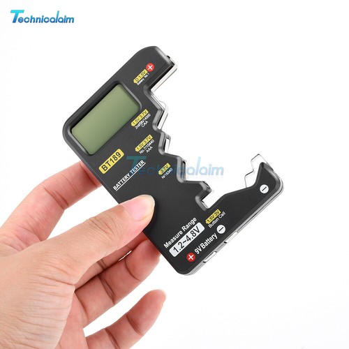 Digital Battery Tester Checker Electricity Indicator Universal AA AAA 9V Button - Afbeelding 11 van 15