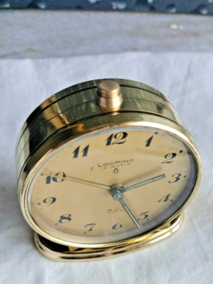 Looping 15 Jewels Swiss Made 8 days key Handwinding Alarm Table