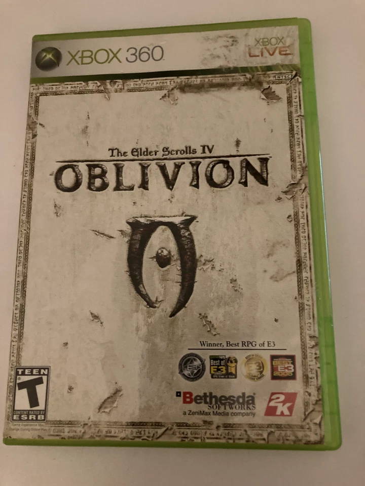 Cinco juegos surtidos de Xbox 360 - Oblivion, Mass Effect Trilogy, Arkham Asylum Foto 2 de 4