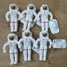 Set 6 NASA Astronaut Spaceman Desktop Figures Cake Topper