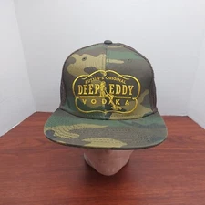 Austins Original Deep Eddy Vodka Camo Snapback Hat Mesh Back Otto Cap