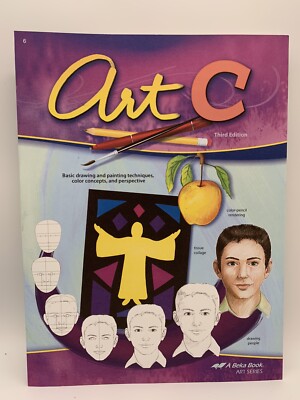 Abeka Art C Student Workbook, 6th Grade Art   LIke NEW