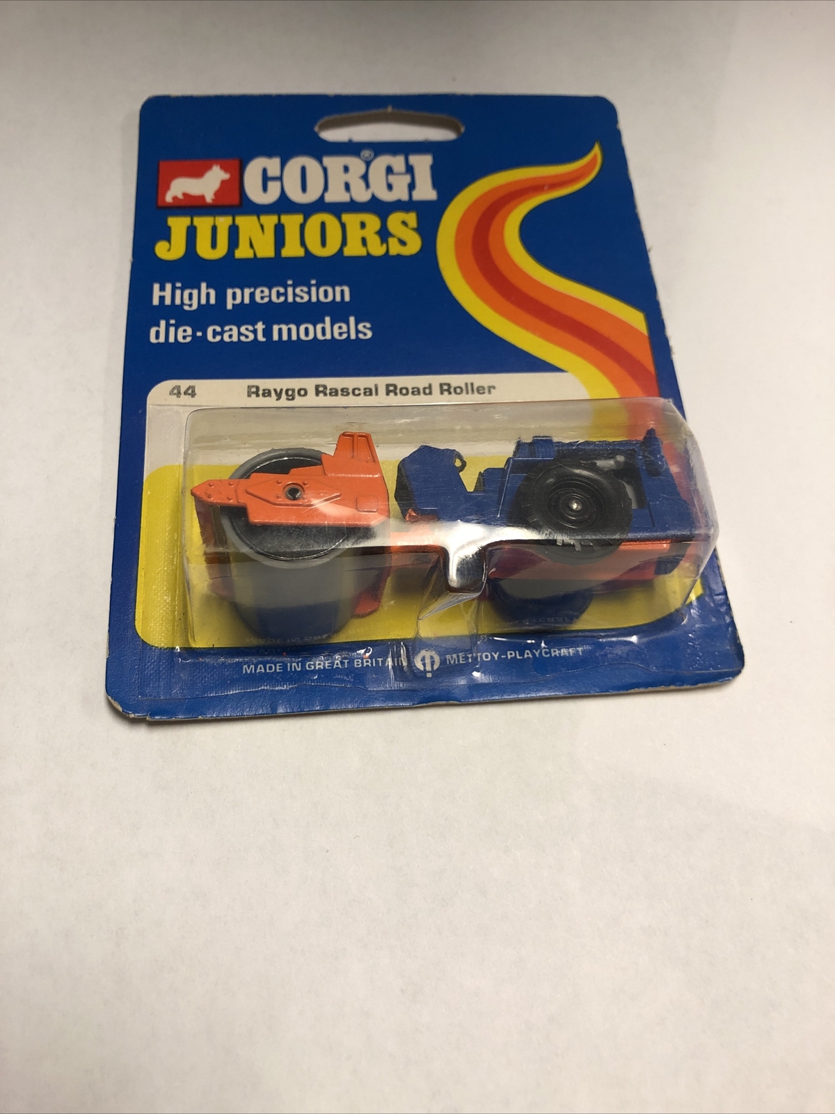 Vintage Corgi Steam Roller Raygo Rascal 600 Blue/Orange Road Roller 1/ ...