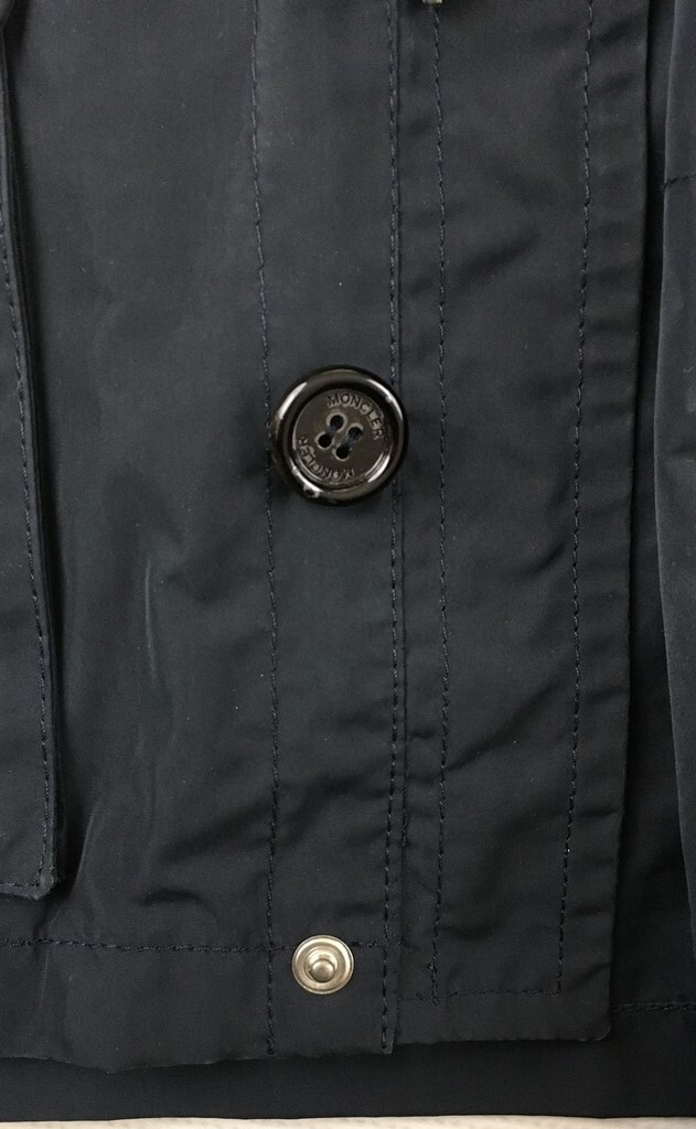 ジャケット・アウター MONCLER Military Jacket ERMITE M-65 NAVY Moncler Ermite Utility Parka jacket hooded vintage jacket