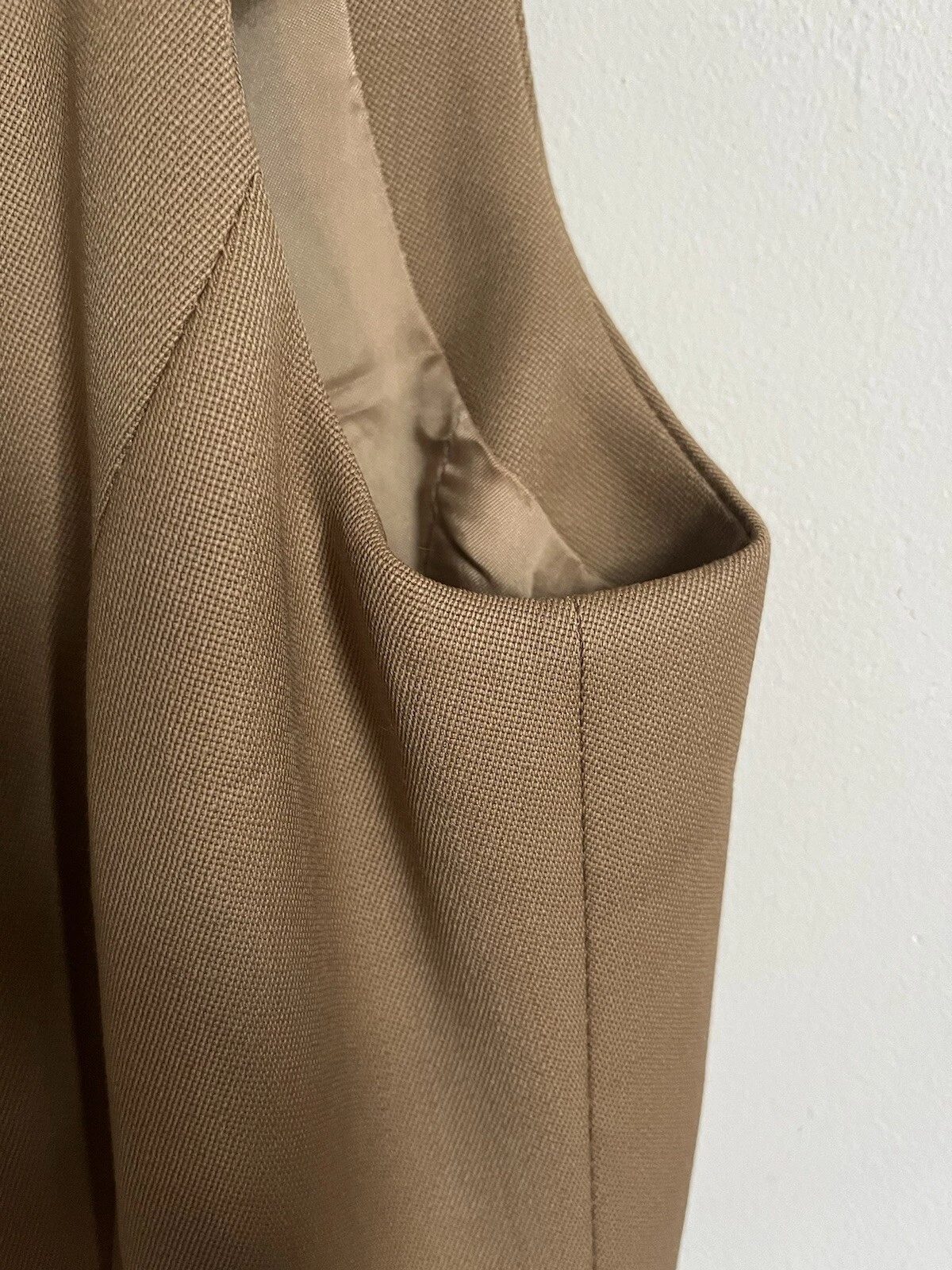 Abito tunica A I 2004 Versace by Donatella nero lana fibbia M IT42 Vintage