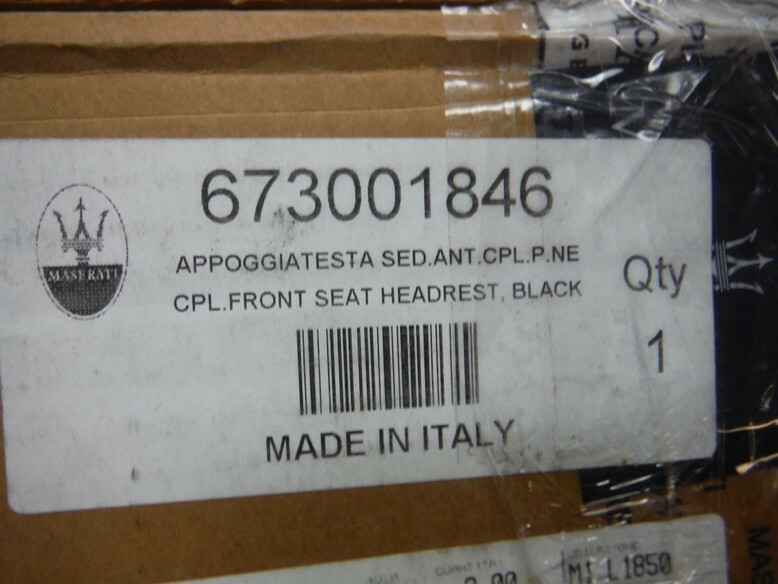 2014-2016 MASERATI GHIBLI FRONT SEAT HEADREST OEM 673001846