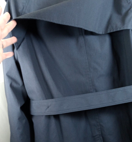 Defender Collection Dark Blue Trench Jacket Made in USA 44R with Removable Liner - Picture 6 of 17