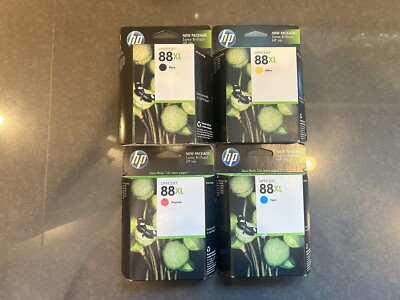 Genuine HP 88XL Ink Cartridge 4-Pack for Officejet Pro K5400 K550 K8600