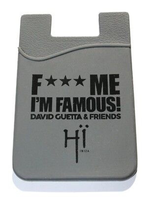 Handy-Kartenhülle/Kreditkarten-Etui -David Guetta - Fuck me I'm famous -Hï Ibiza
