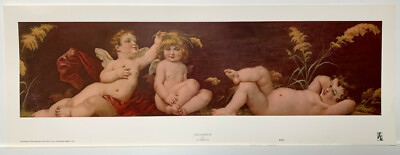 ''Der Favorit'' von V. TOIETTJ - Cherubs Reproduktionsdruck