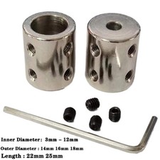 Rigid Shaft Coupling Coupler Motor Connector Sleeve Inner Diameter 3mm - 12mm