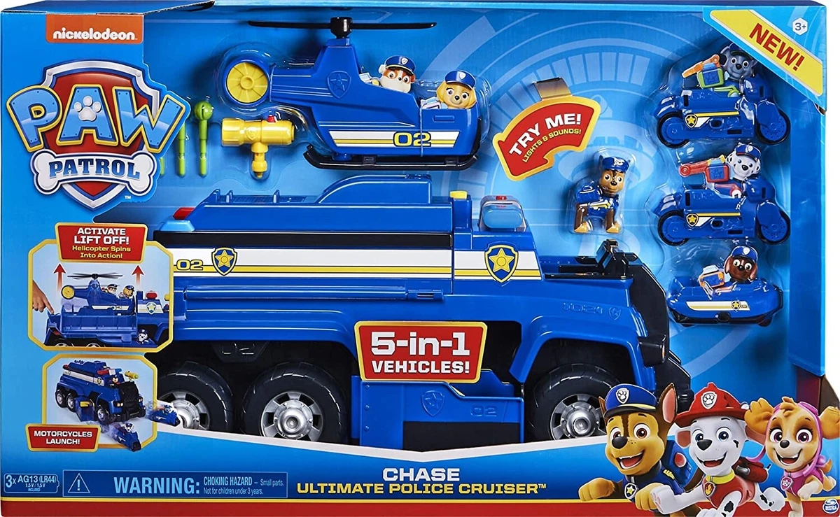 Paw Patrol Truck With 3 Vehicles Pat Patrol Toy Kids Cartoon