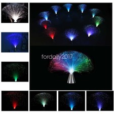 Lampada Luce Notturna LED Fibra Ottica Cambia Colore Compleanno Matrimonio Decorazione Forniture