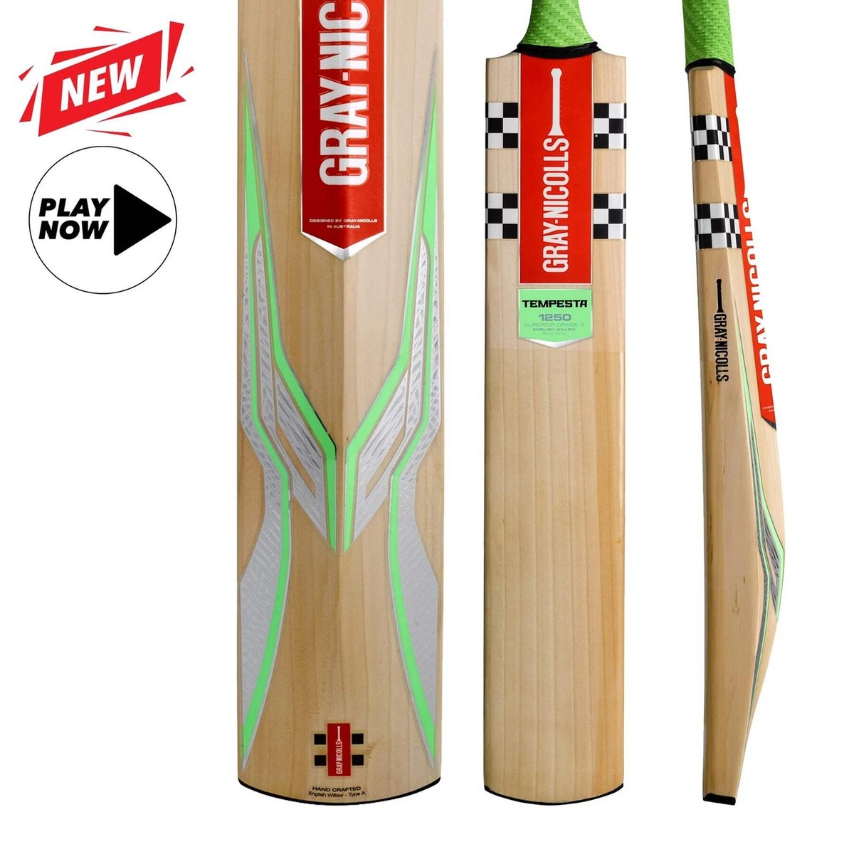 Gray Nicolls Tempesta 1250 Play Now Adult Cricket Bat | eBay