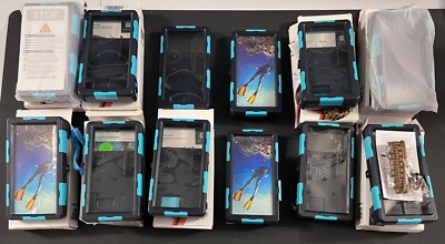 Lot of 12 ShellBox Case Diving Case 1st Gen iPhone Samsung Waterproof - Blue