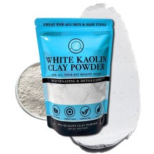 Bare Essentials Living White Kaolin Clay Powder, 12oz, Made in USA