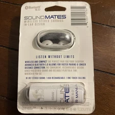 Tzumi 5761WM Sound Mates Bluetooth Stereo Earbuds with Charging Case - White