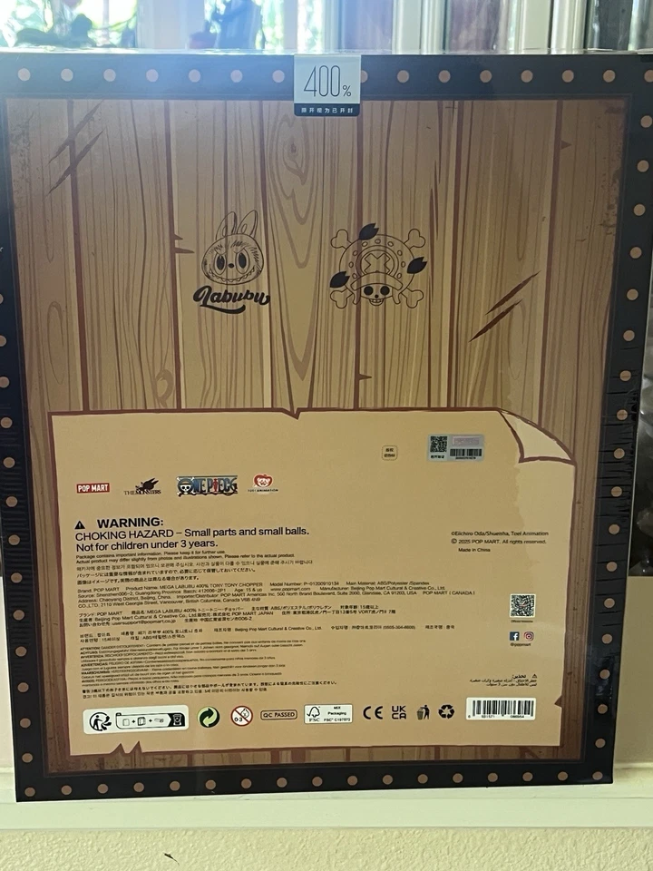 Auténtico Nuevo Sin Abrir/Sellado Mega The Monsters Labu Tony Chopper 400% Foto 2 de 2