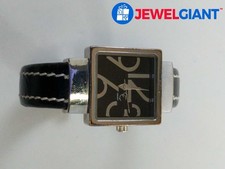 CC SILVER TONE WATCH 6" STAINLESS STEEL BACK CUFF BAND #CP205