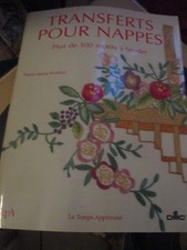 Transferts pour nappes 100 motifs à broder Anne-Marie Bodson LTA DMC