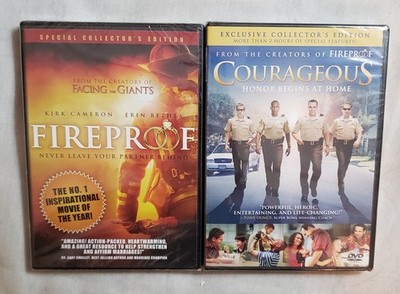 Inspirational Movies DVD Bundle Fireproof & Courageous Collection SEALED