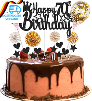 Tortendeko 70 Geburtstag Deko Happy 70Th Birthday Tortendeko 70 Jahre Mann Kuche