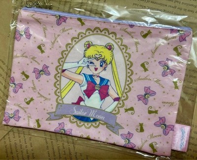 Limited Edition Sailor Moon Flat Pouch Pink Japan Anime J13950