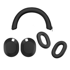 Lightweight Silicone Skin Cover Case for Sony WH-1000XM6 Headphones, Black