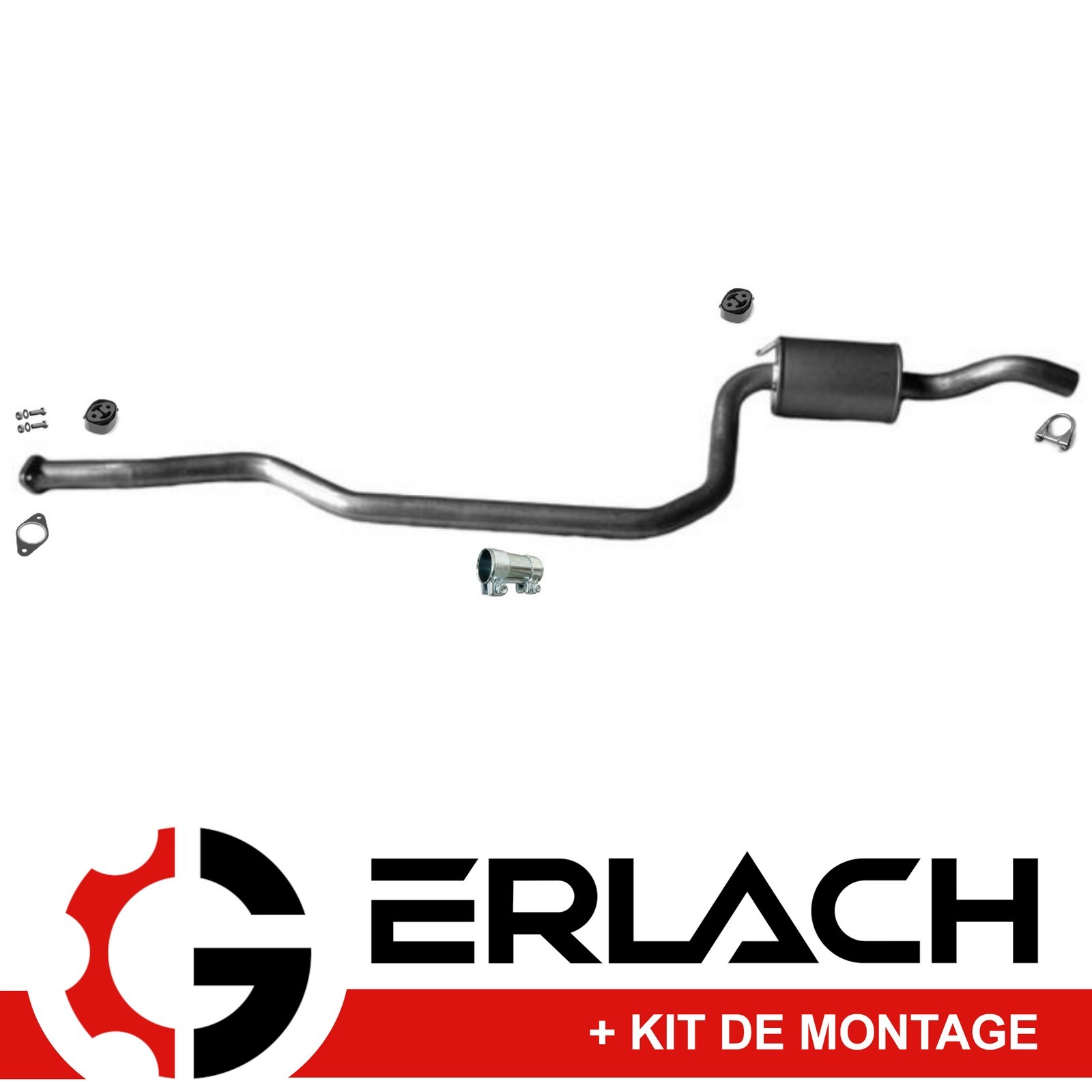 Silencieux intermédiaire pour Ford Puma 1.6 et 1.7 16V de 1997 à 2002