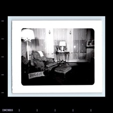 Antigua foto vintage SILLA INTERIOR SALÓN REPOSAPIÉS 1938