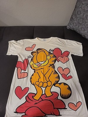 Vintage Garfield shirt One size sleeper 1978 Hearts Love Flirts Read Description