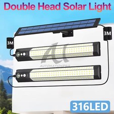 Solar Pendant Light Outdoor Indoor 316LED Solar Powered Motion Sensor Shed Light