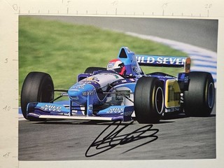 Johnny Herbert Benetton Ford Formel 1 F1 Autogrammkarte ori si