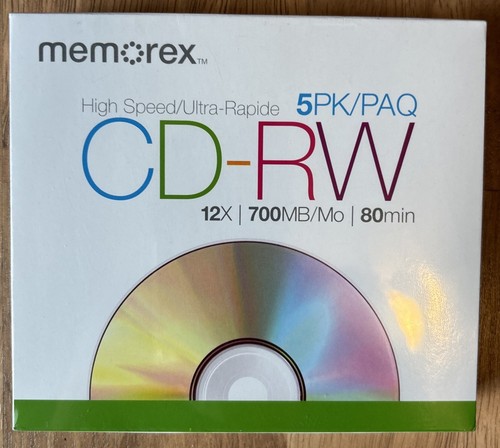 NEW Memorex CD-RW 5 pack w/Cases +OPEN 30 pack (26 unused): 12X - 700MB - 80min - Picture 2 of 8