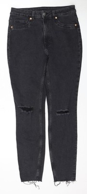 Schwarze Damenjeans UK-Größe 12 von H&M