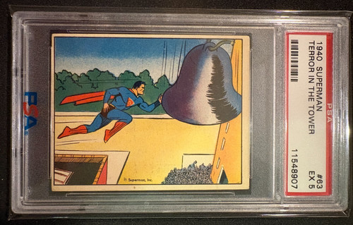 1940 Gum Inc Superman #63 Terror In The Tower — PSA 5