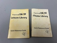 TI-58 TI-59 Master  Leisure Library Quick Reference Guide Vintage Calculator