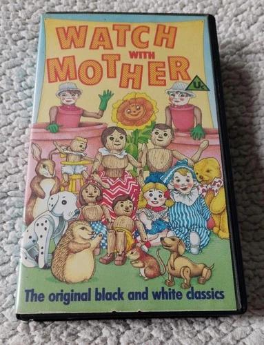 WATCH WITH MOTHER VHS VIDEO ANDY PANDY BILL & BEN FLOWERPOT MEN MEN,ORIGINAL BBC