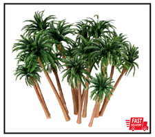 15 Pack Miniature Palm Trees for Diorama Decor - Tropical Coconut Model Trees wi