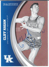 HOF CLIFF HAGAN 2018 PANINI SIGNED CARD #38 KENTUCKY HAWKS - 2