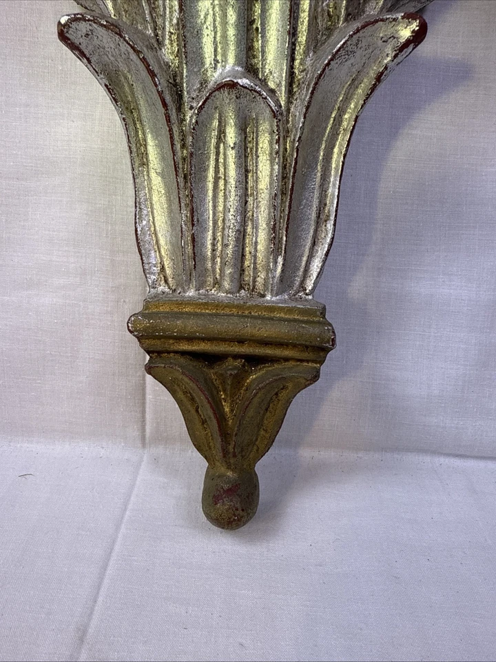 "Juego de 2 estantes apliques de pared vintage Murobello pintados a mano Charleston, SC 11X9,5""" Foto 3 de 4