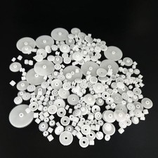200PCS Module 0.5 Plastic Gear Single Spindle Small Motor White